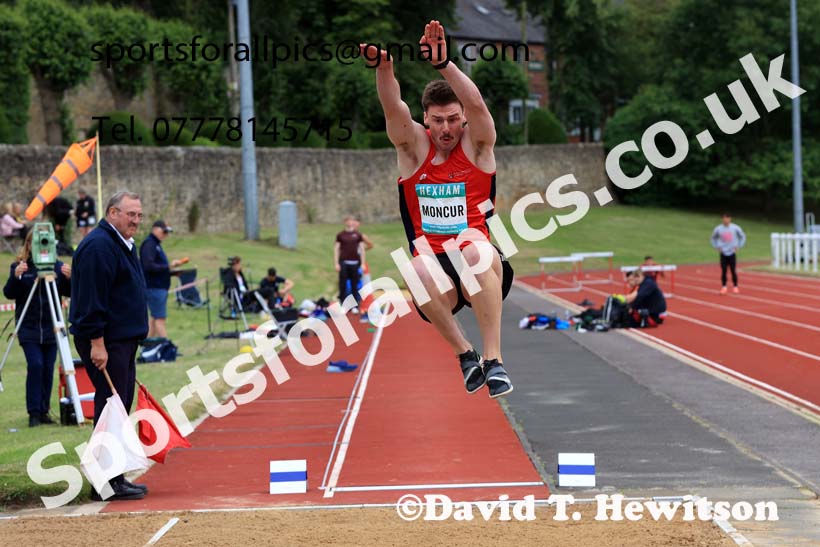 Decathlon Long Jump, 2024 EAP International Combined events, Hewcham, Northumberland.  Photo: David T. Hewitson/Sports for All Pics